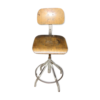 Chaise haute industrielle réglable pivotante