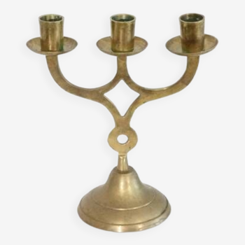 Scandinavian vintage brass candlestick