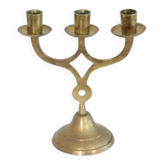 Scandinavian vintage brass candlestick