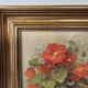 Oil painting on canvas - Bouquet of flowers Signed M Weber (Waber)