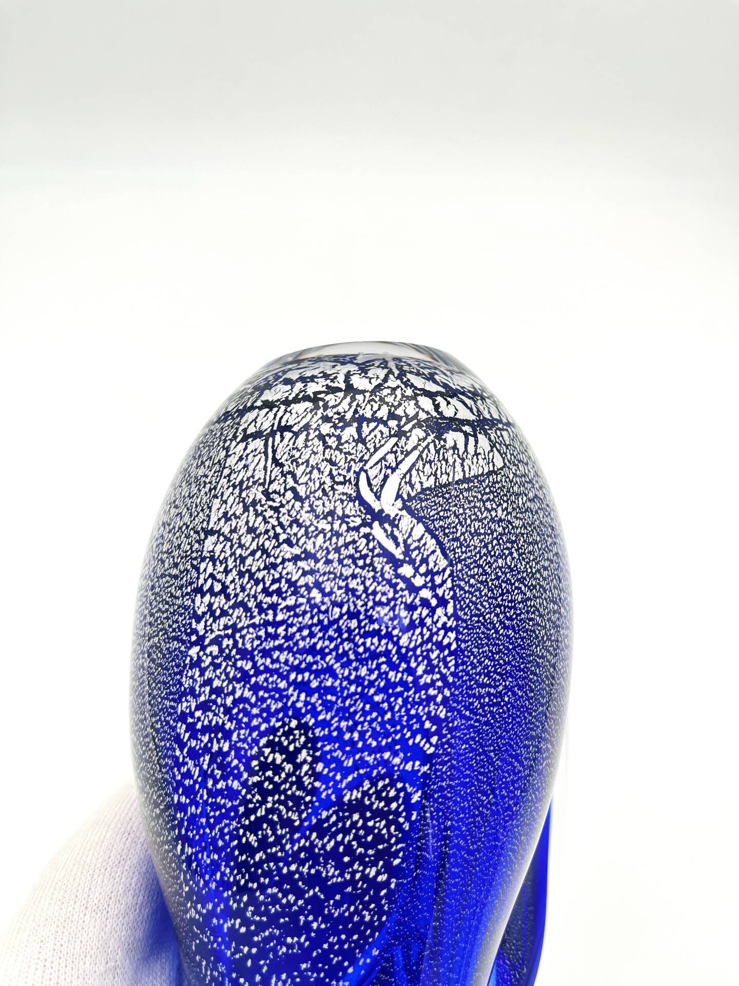 Pichet Colibri Signed Allan Scharff Holmegaard Blue Leaf Silver 27cm