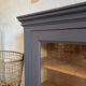 Midnight blue display cabinet