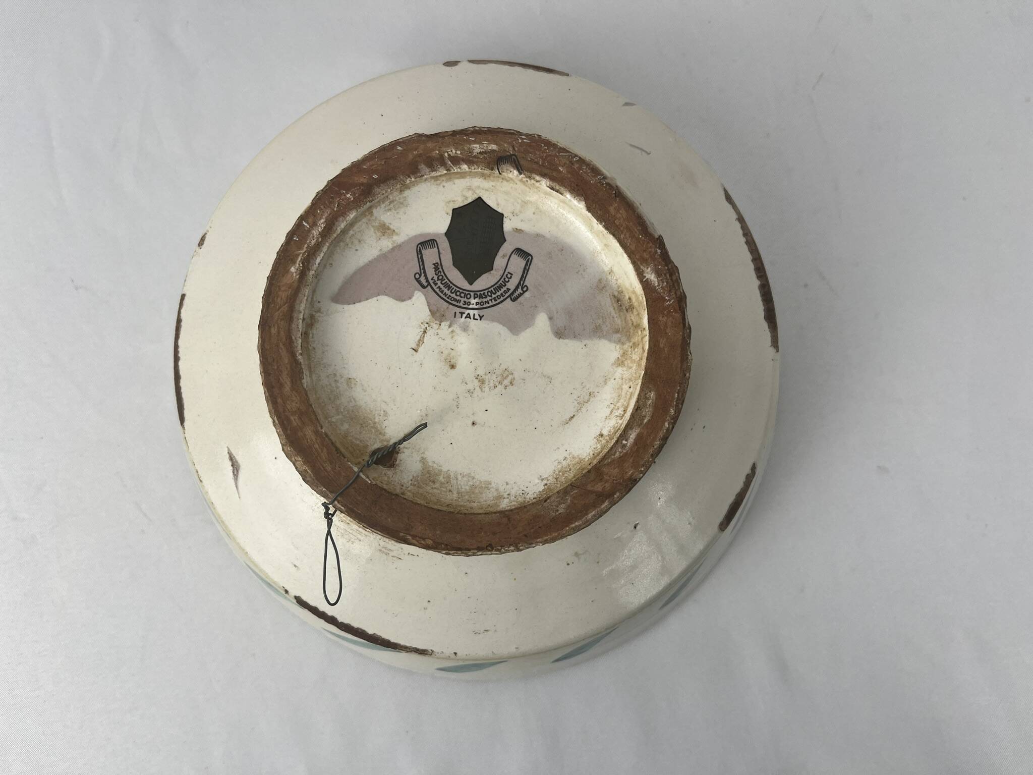 Vintage Italian ceramic salad bowl cup circa 1960