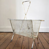 Mathieu Matégot metal magazine rack