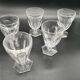 Lot of 5 unsigned Baccarat crystal glasses