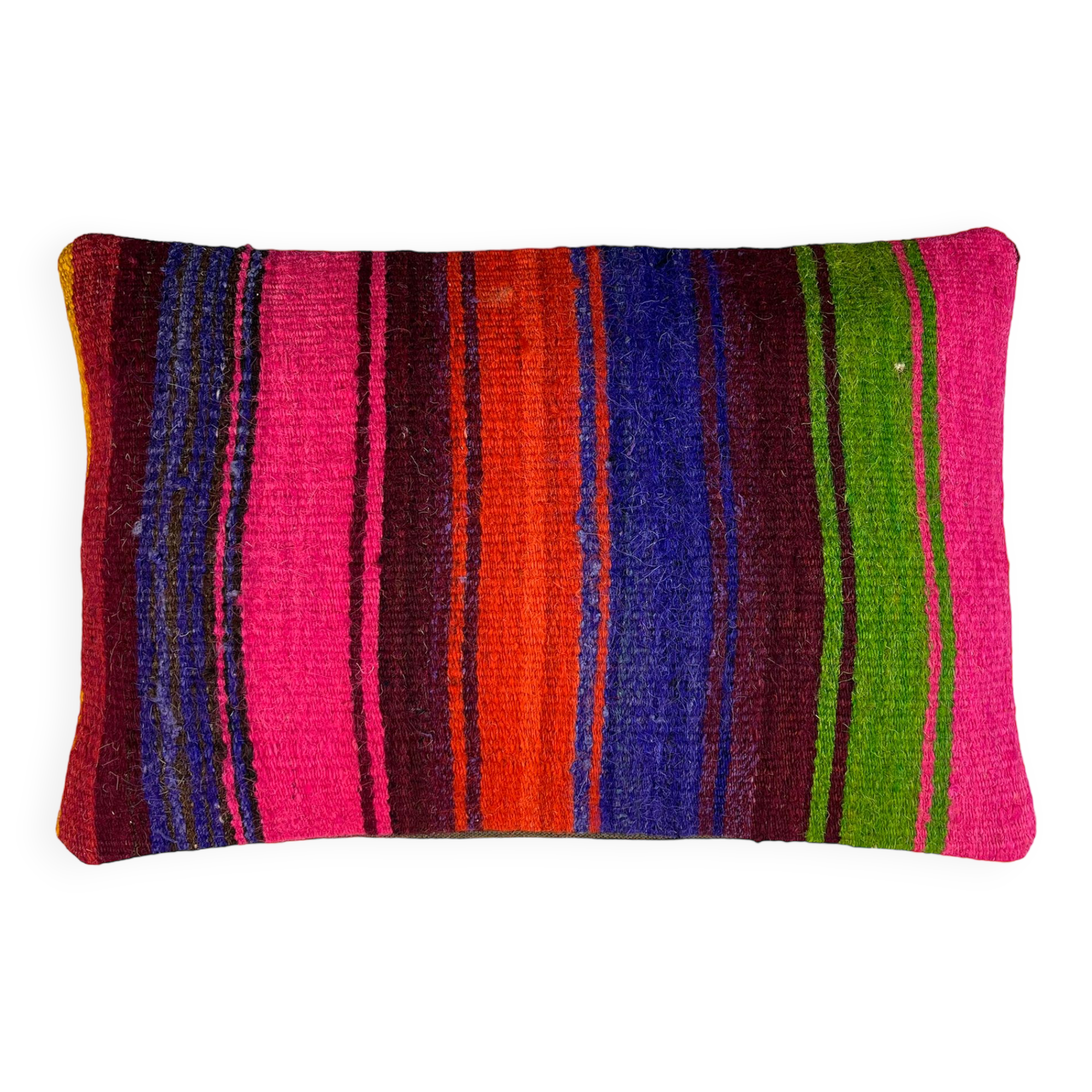 Vintage turkish kilim cushion cover, 30 x 50 cm