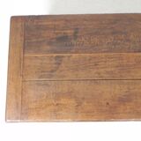 Ancien coffre en chêne, auge, coffre à couvertures XIXe siècle