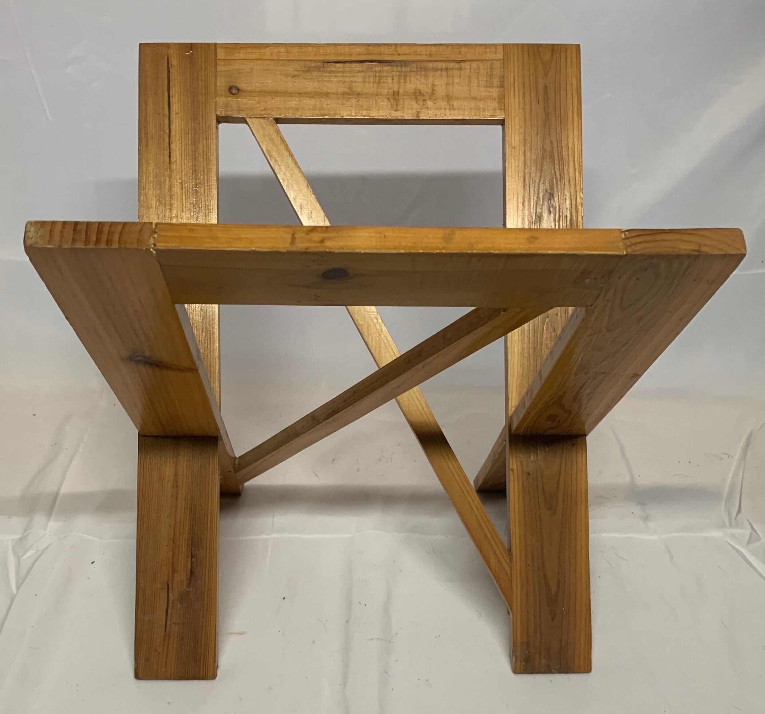Porte revue en bois seventies
