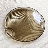 Vintage amber glass dish