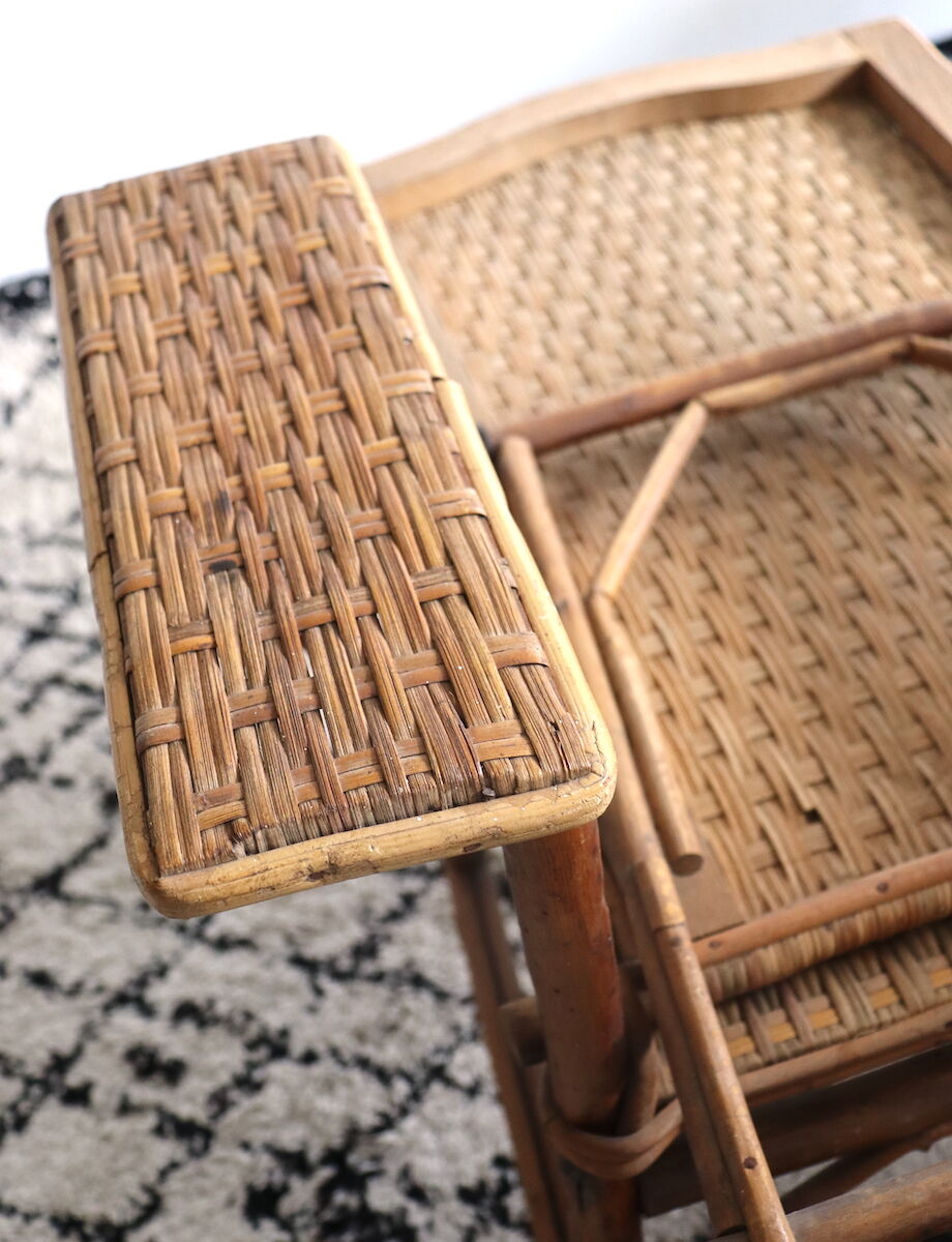 Grandma's rattan lounge chair