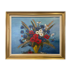 Still life with bouquet of flowers - Oil on signature panel to identify. XXth