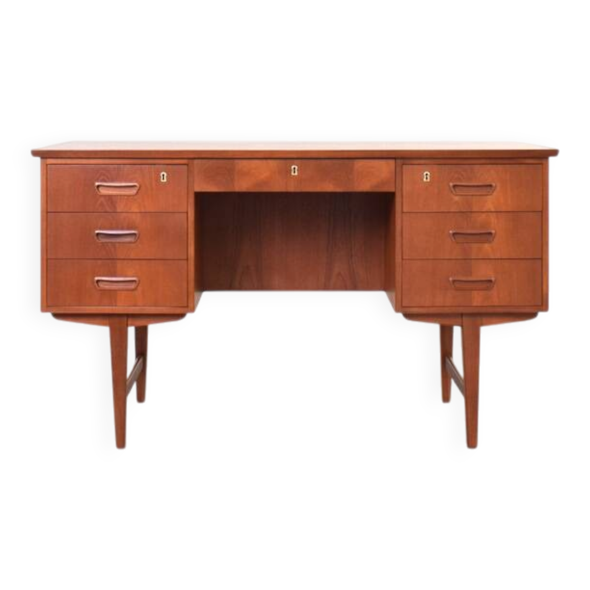 Mid-Century Modern Danish Teak Executive Desk, 1960s