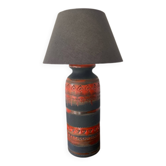 Vintage ceramic lamp signed