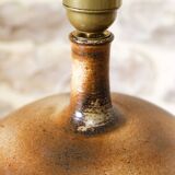 Sandstone ball lamp base by Pierre Digan