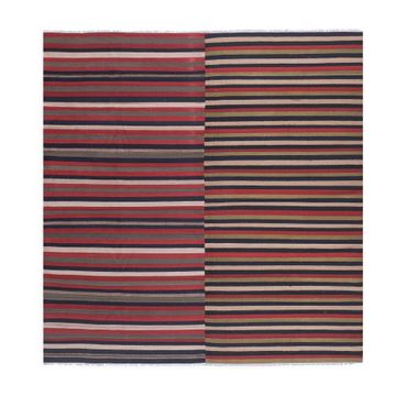 Tapis vintage turc de oushak tissé à la main 281x290 cm