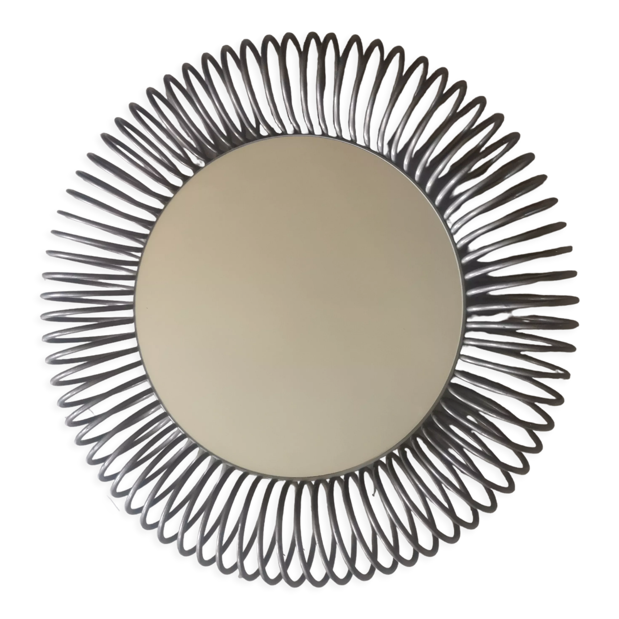 Round wall mirror Philippe Rogier, design 1970