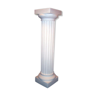 Colonne dorique pilier stèle deco plâtre de moulage renforcé de filasse