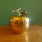Apple-shaped brass tidy