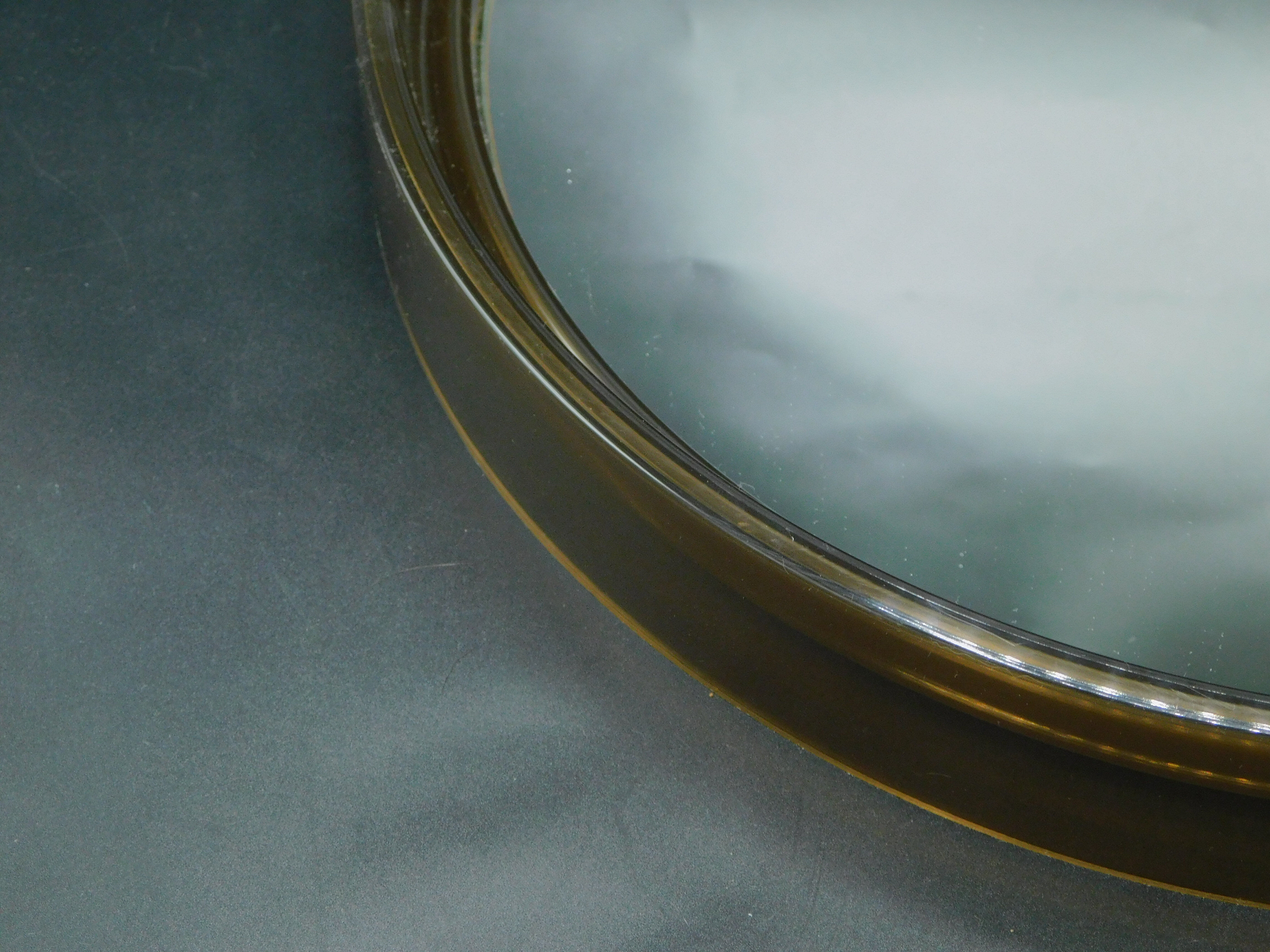 Gilac smoked plastic mirror from the 70s - 40 cm