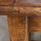 Rustic farmhouse antique coffee table made of solid oak with 1 drawer 50.