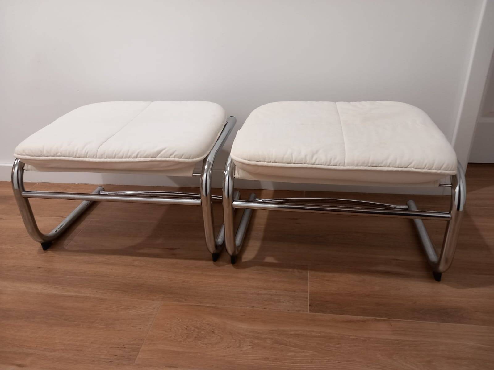 Pair of 1970s Bauhaus style footstools