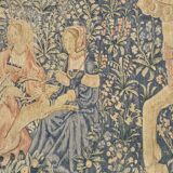 Noble Amazon Museum Tapestry, Hand-Printed Medieval Pattern
