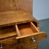 1939s pair of Art Deco bedside tables, Czechoslovakia