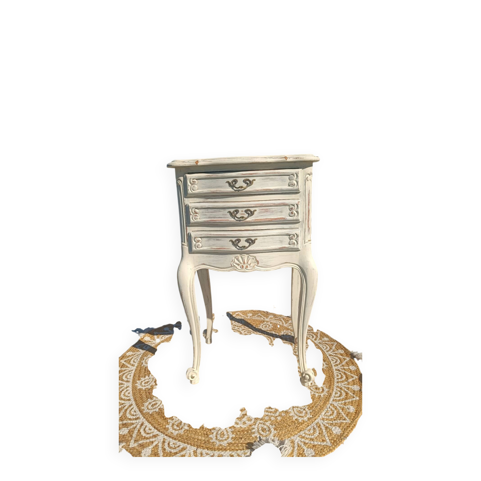 Louis XV bedside table with patina
