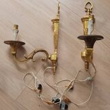 Pair wall light candlesticks