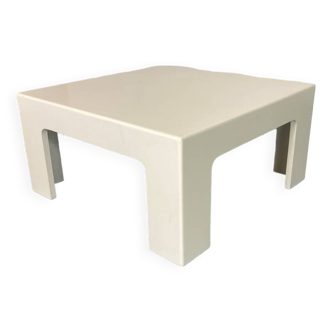 Space Age White Coffee Table 1970s