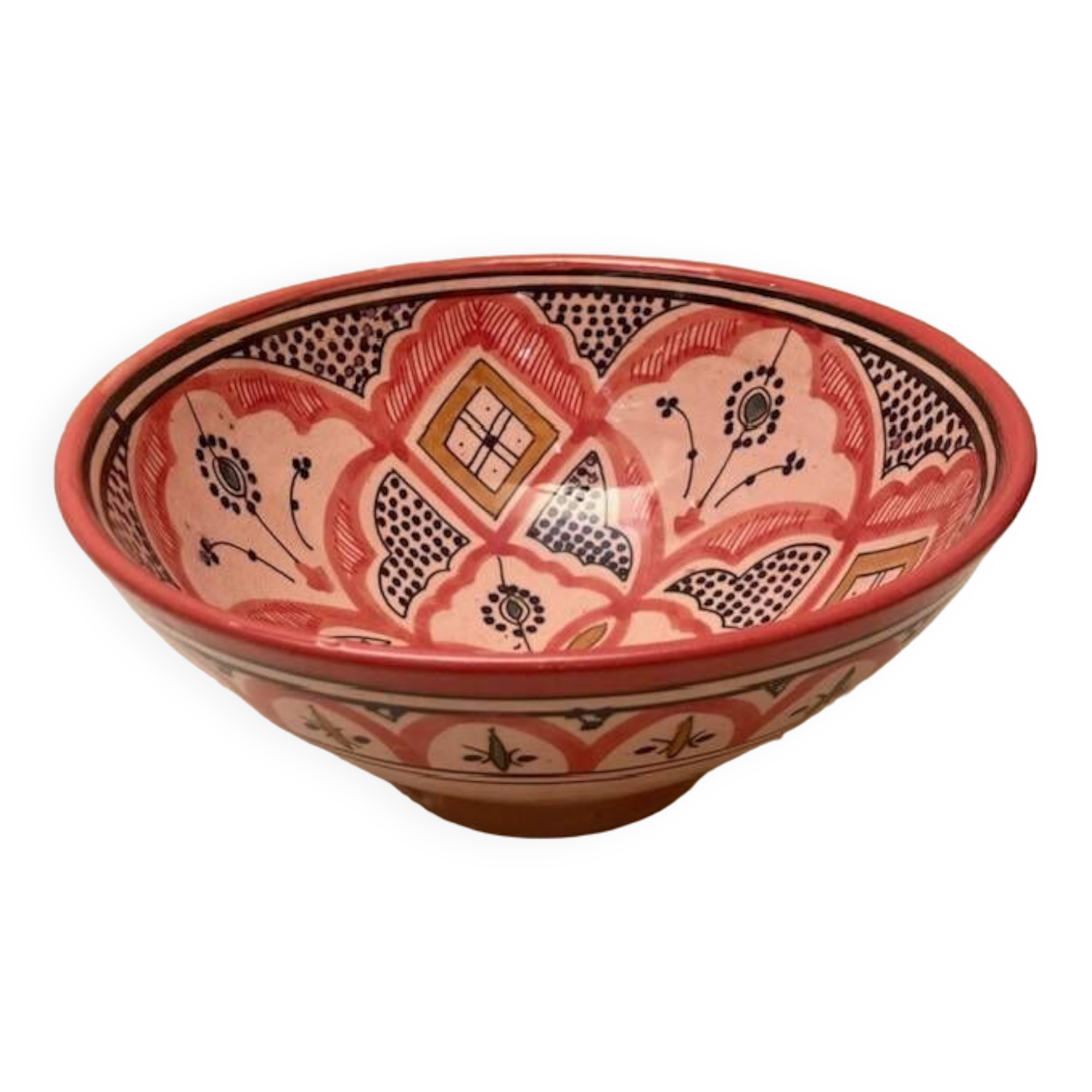 Old rose salad bowl