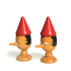 Paire de coquetiers Pinocchio