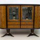 Paolo Buffa Mid-Century Modern Italian Mahogany and Walnut Bar Cabinet, 50