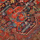Handmade Oriental antique carpet 149cm x 195cm 1840s