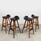 Rare Danish vintage design stools Erik Buch OD 61 Møbler