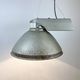 Industrial Factory Pendant Lamp with Frosted Glass Cover, 1970s