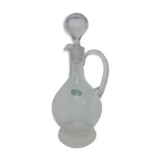 Bohemian crystal wine carafe