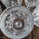 Set of 11 glasses in chiseled ancient rock crystal
