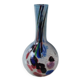 Speckled Blown Art Glass Ball Vase