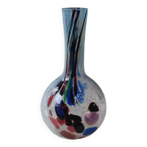 Speckled Blown Art Glass Ball Vase