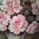 Tableau aquarelle bouquet de Pivoines Madeleine Renaud