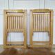 Paire de chaises pliantes vintage
