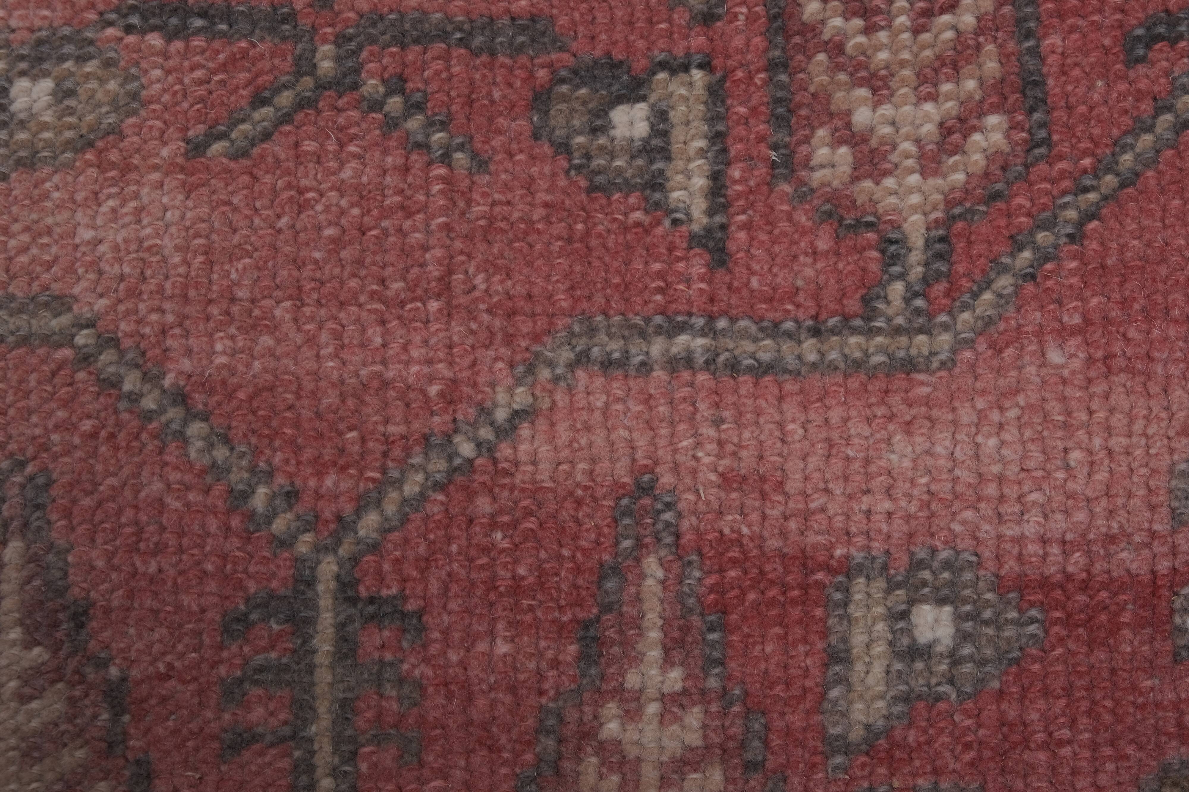 1970s Distressed Tree of Life Pattern Turkish Karapinar Rug 2'6'' x 6'7''