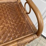 Vintage rattan chiffonier