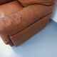 Paire de fauteuils lounge vintage Coquelicot de Tito Agnoli pour Poltrona Frau en cuir des années 70