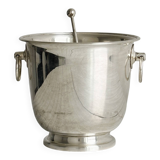 Silver metal ice bucket