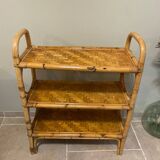 Vintage rattan shelf