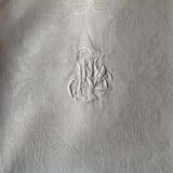 Lot of 8 old napkins, damask.