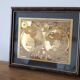 Vintage world map frame