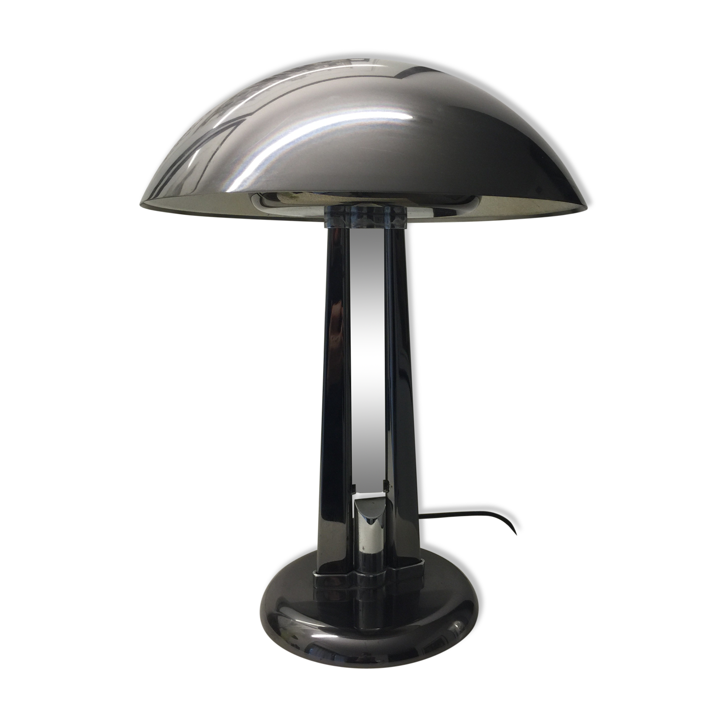 Rare Signed Italian vintage table lamp by Oscar Torlasco for Stilkronen. 1970s